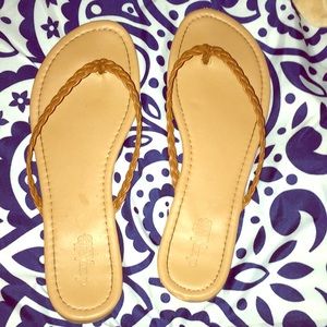 Slightly used charlette rouse flip flops